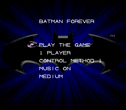 Batman Forever Title Screen